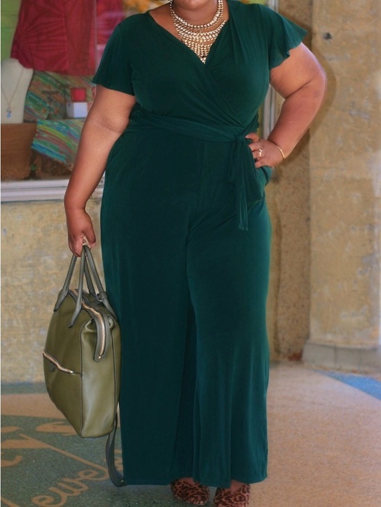 Lane Bryant Pants - Lane Bryant Flutter Sleeve Jumpsuit 22/24